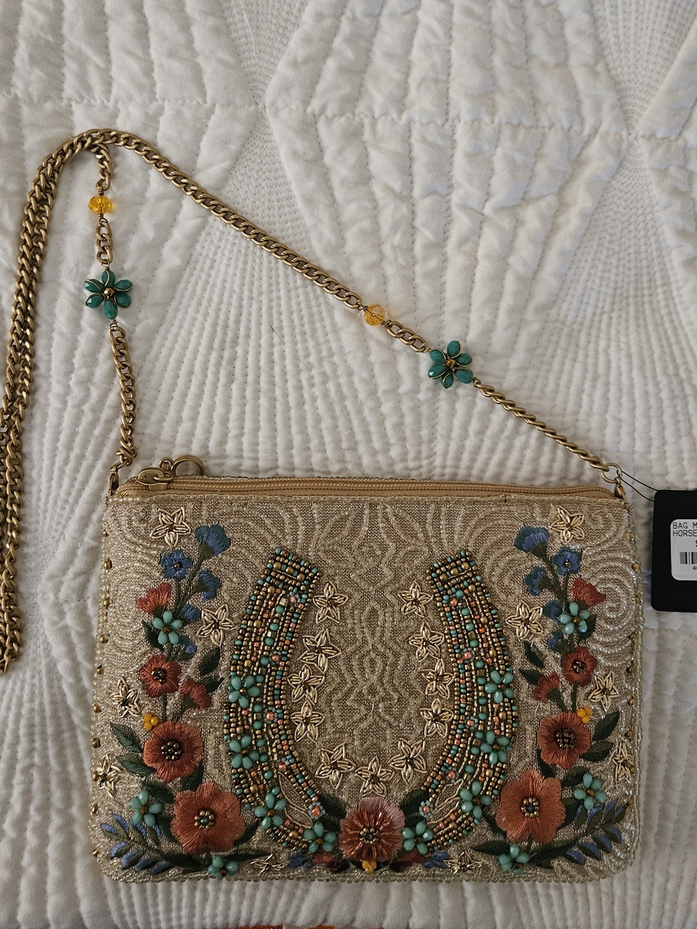 Mary Frances Mini Crossbody Beaded Bag NWT